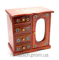 Шкатулка з дзеркалом 5 відділень