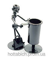 Техно-арт підставка для ручок+візитниця Пошта