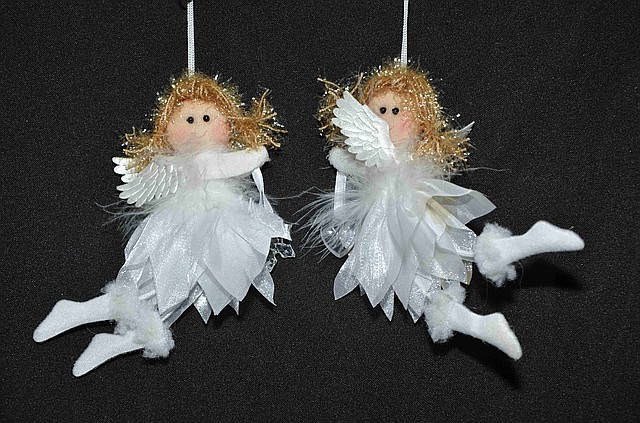 Новорічні прикраси Ангелочок пелюстки літає маленький 0252, фото 2