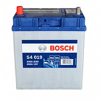 Аккумулятор 40Ah BOSCH (187x127x227),R,EN 330( Азия) тонк.клеммы,автомобильный . Работаем с НДС