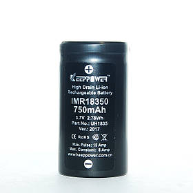 Акумулятор keeppower 18350 750mah