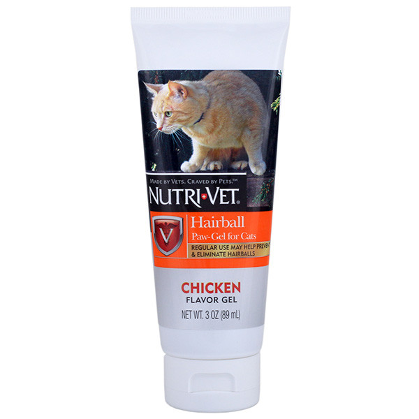 Nutri-Vet Hairball Chicken гель для виведення шерсті для кішок 89 мл