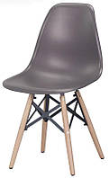 Стул Nik XXL Eames DSW серый 21 на деревянных буковых ножках с укрепленными перемычками, код 8514