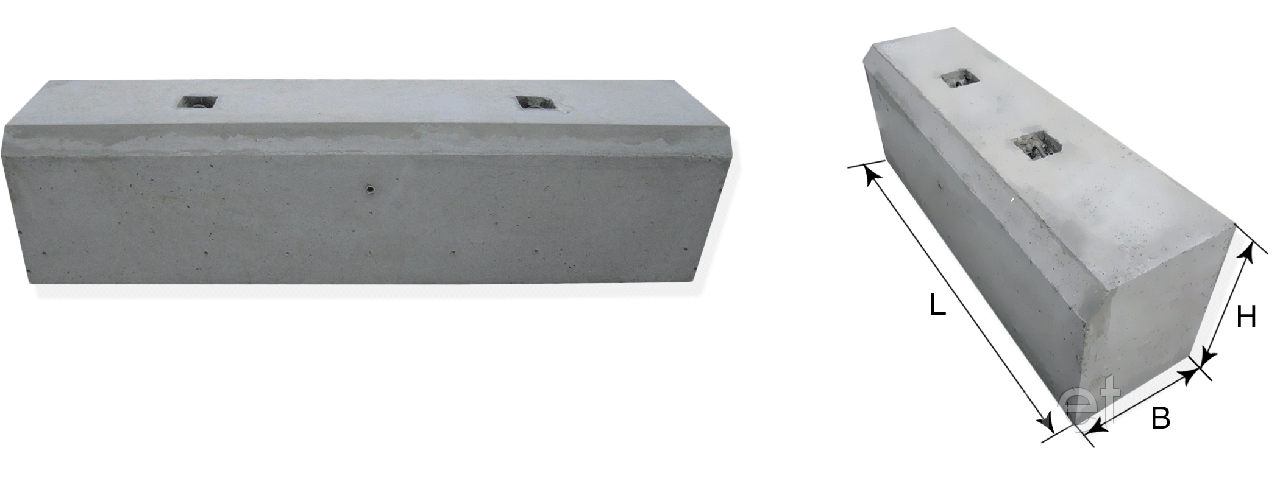 Бетонний блок Б-5, фото 1