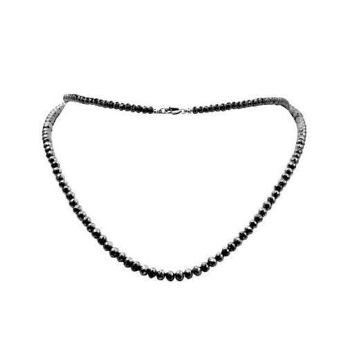 Алмазне намисто, буси 3 - 3.5 мм. Довжина 48 см.Сертифікат, фото 1