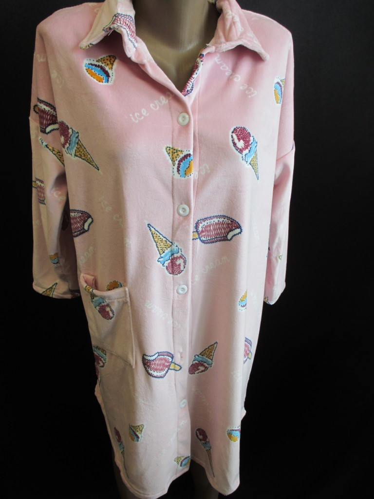 Теплий жіночий халат на ґудзиках., фото 1