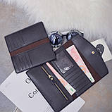 Стильний жіночий гаманець 2в1 з екошкіри блідо-рожевий, фото 3