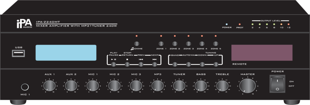 Багатозонний мікшируючий підсилювач IPA AUDIO IPA-Z240MT