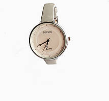 Годинники жіночі Sou Sou shine кварцові на ремінцях Сірий