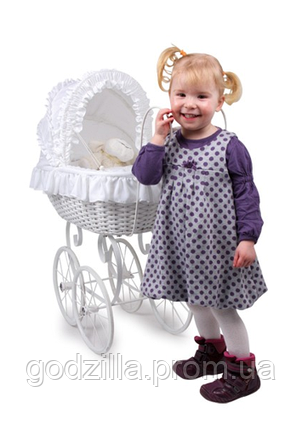 Коляска Vintage плетені для ляльок Анжела