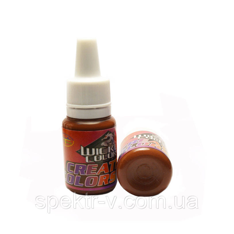 Фарба для аерографа Wicked W010 Brown (коричневий) — 10 мл.