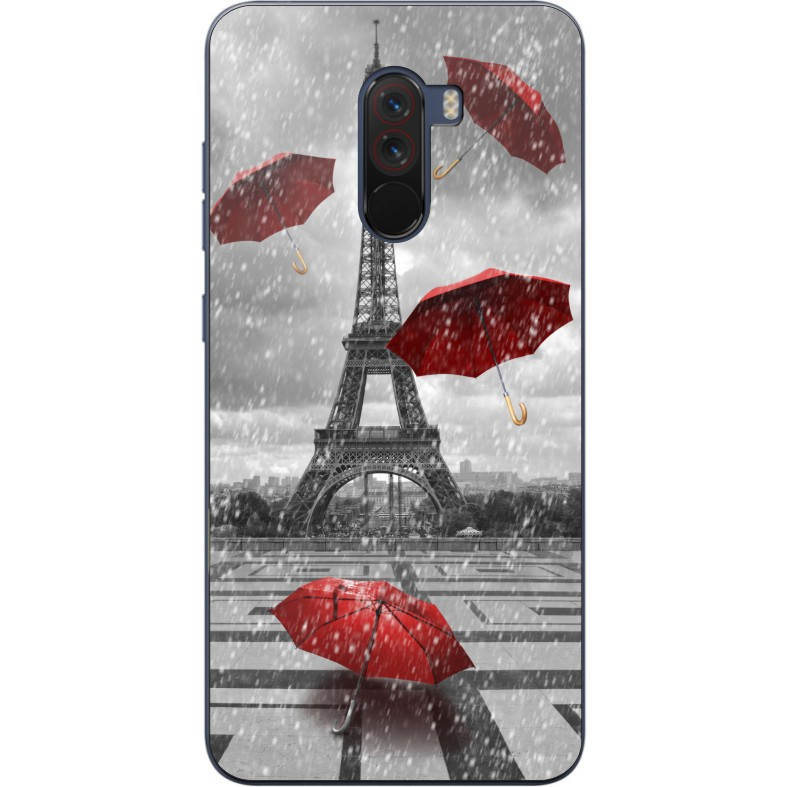 Бампер силіконовий для Xiaomi Pocophone F1 з малюнком Париж