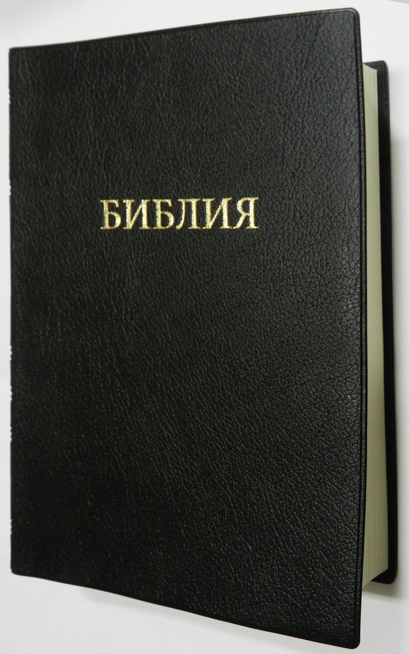 Библия черного цвета, 17х24 см, без замочка, без индексов, в мягком переплёте