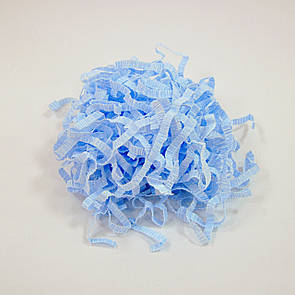Паперовий наповнювач гофрований,блакитний
