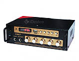 Підсилювач звуку UKC SN 222 BT, 2-х канальний, фото 2