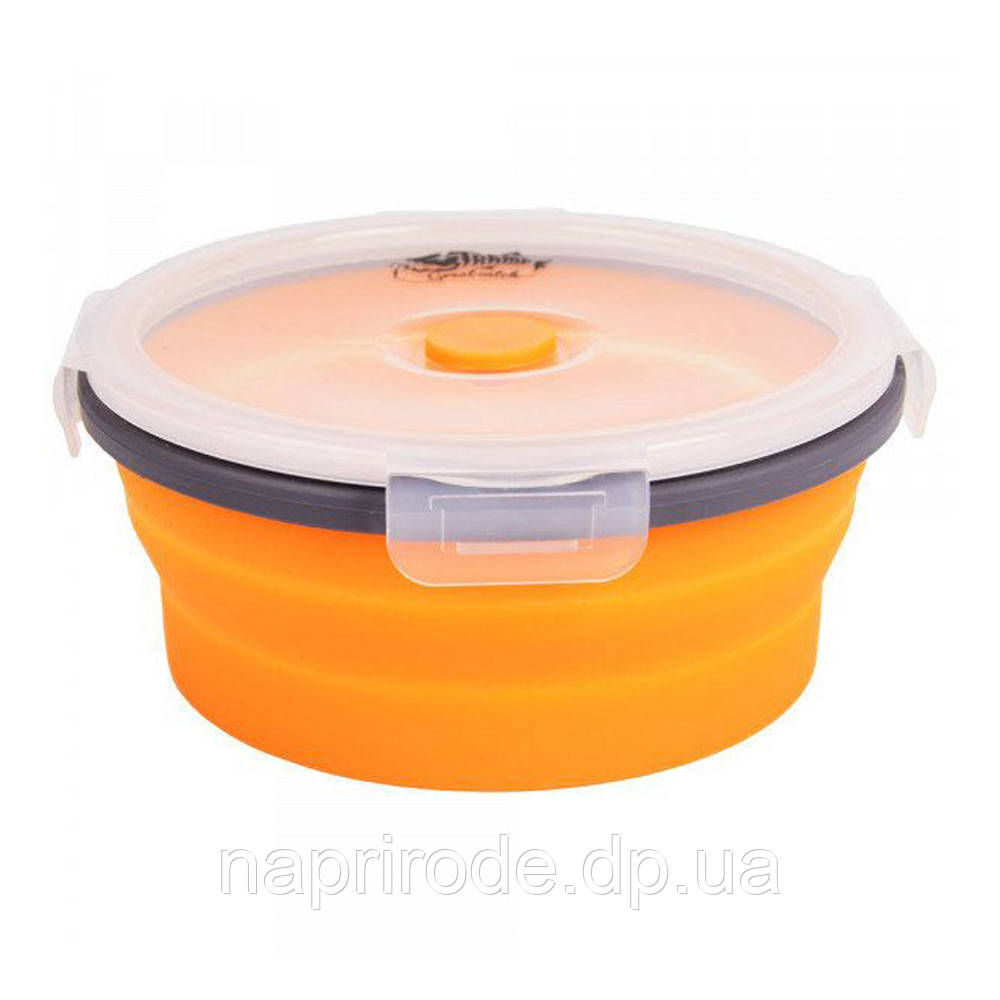 Складаний Контейнер з кришкою-засувкою Tramp 800ml TRC-087-orange