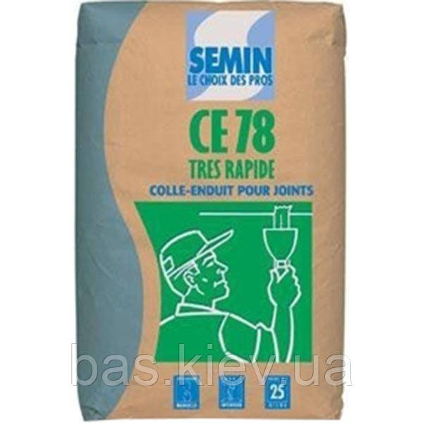 SEMIN CE-78 TRES RAPIDE Шпаклівка швидкого висихання для закладення стиків ГКЛ, 25 кг