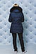 Костюм зимовий жіночий куртка+штани темно-синій, фото 4