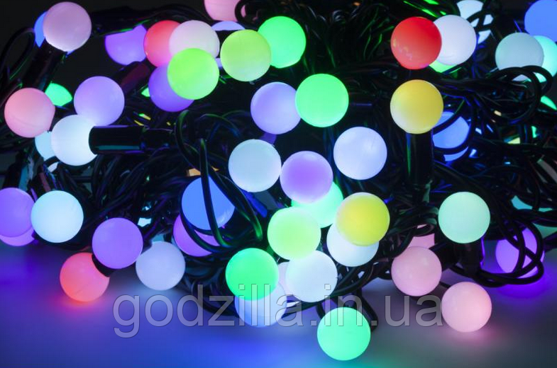 Новорічна гірлянда 200 LED / 20 м, Різнобарвний світ