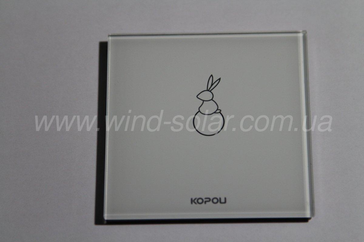 1 линия Дизайнерский Сенсорный выключатель <Kopou оригинал> ДУ диммер розетки на стекле - фото 6 - id-p386031437