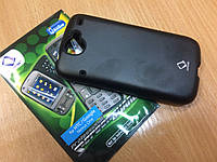 Силиконовый чехол HTC Alumor Metal /Google Nexus One + пленка (черный)