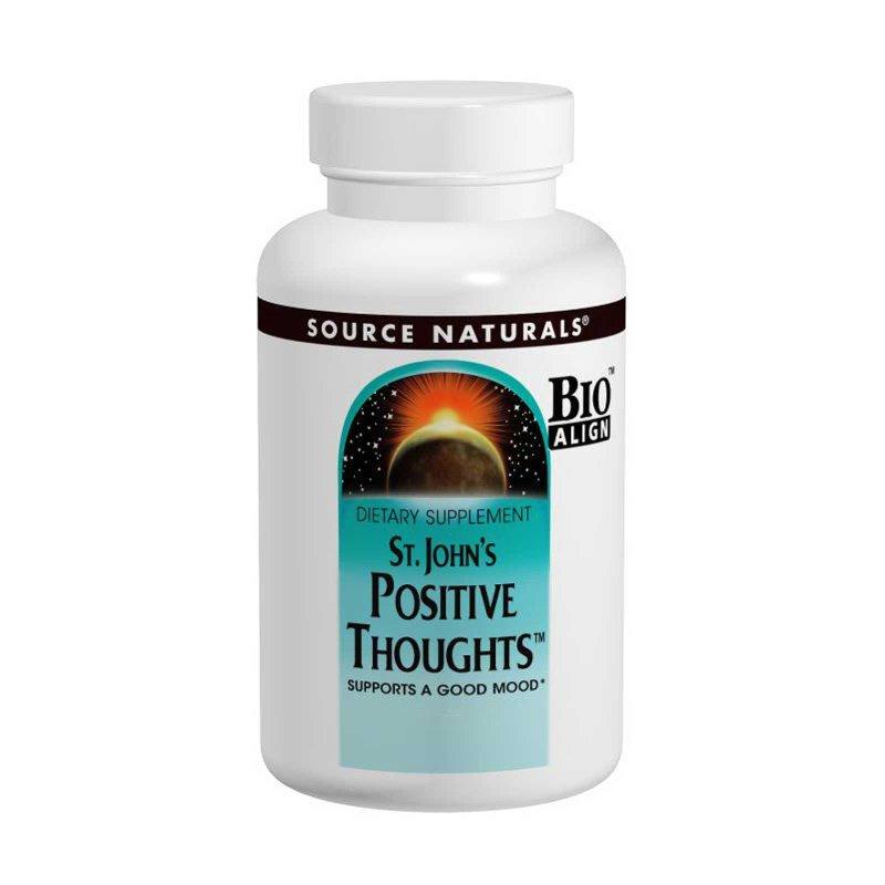 Комплекс для Підтримки Гарного Настрою, St. John's Positive Thoughts, Source Naturals, 45 таб