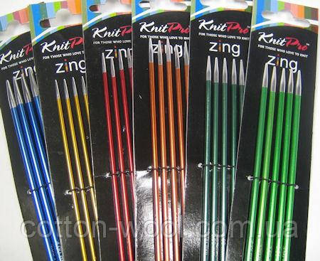 Спиці шкарпетки 15 см Zing KnitPro, 2.25 мм