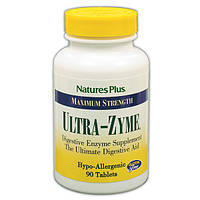 Комплекс для Улучшения Пищеварения, Ultra-Zyme, Natures Plus, 90 таблеток