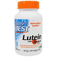 Лютеїн 10 мг, OptiLut, Doctor's Best, 120 гелевих капсул