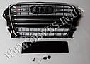 Решітка радіатора S3 Audi A3 2012+ (Black/Chrome), фото 3