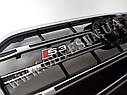 Решітка радіатора S3 Audi A3 2012+ (Black/Chrome), фото 7