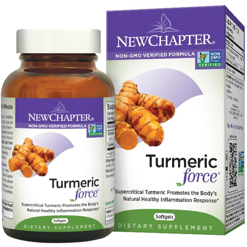 Куркумін, Turmeric Force, New Chapter, 60 гельових капсул