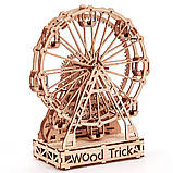 Дерев'яний конструктор Wood Trick Механічне Колесо огляду S3.Техніка складання - 3d пазл, фото 3