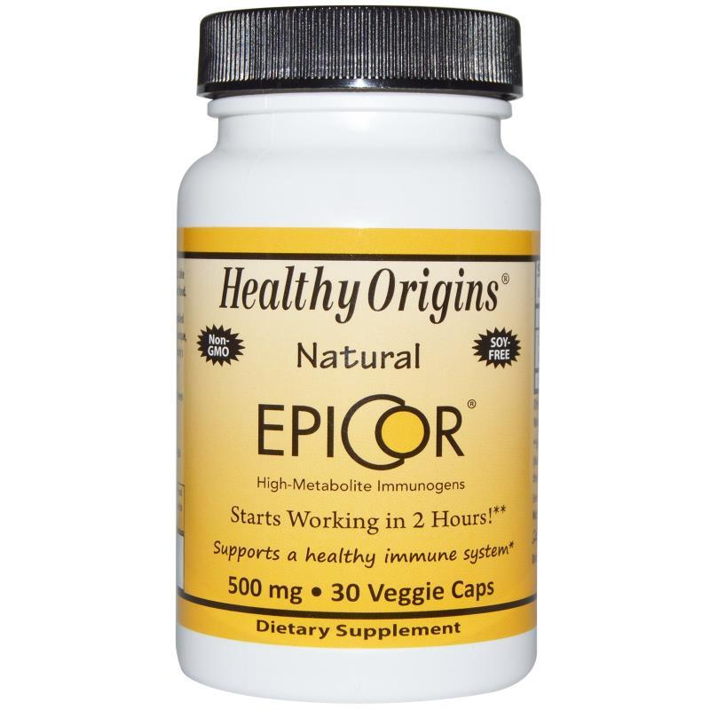 Природний захист імуніта 500 мг, EpiCor, Healthy Origins, 30 гелевих капсул