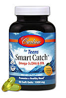 Омега-3 для підлітків, Smart Catch, Carlson, 90 желатинових капсул