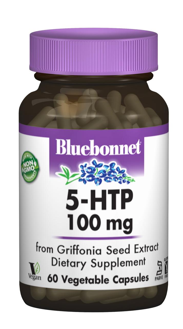 5-HTP (Гідроксітріптофан) 100мг, Bluebonnet Nutrition, 60 капсул
