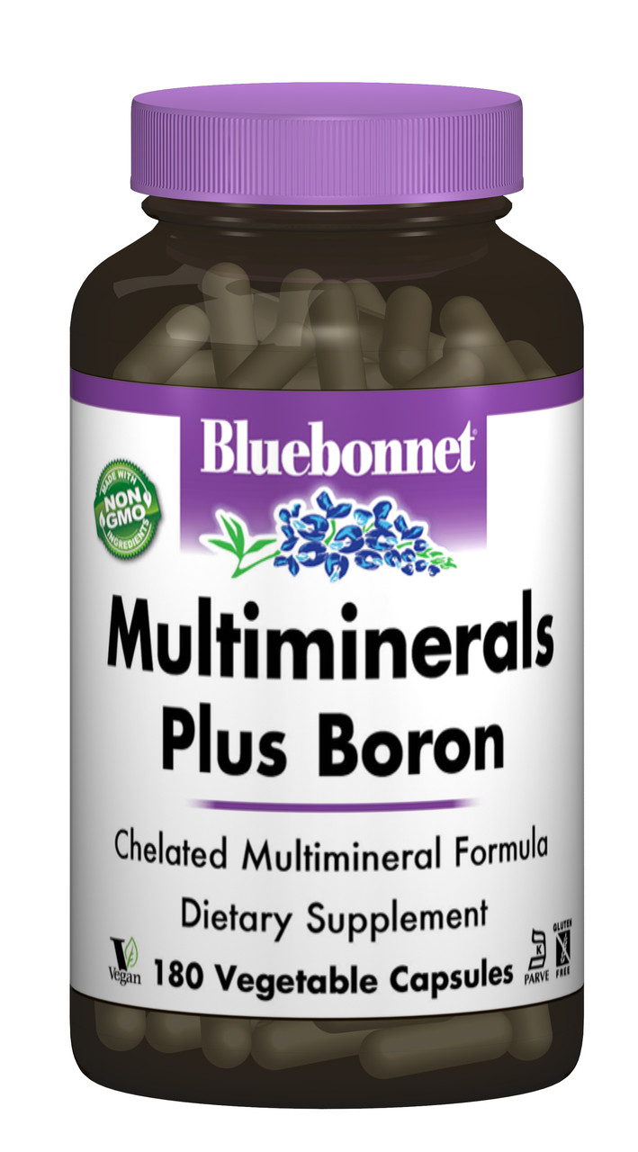 Мультимінерали + Бор із Залізом, Bluebonnet Nutrition, 180 гелевих капсул