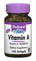 Вітамін А 10000, Bluebonnet Nutrition, 100 желатинових капсул