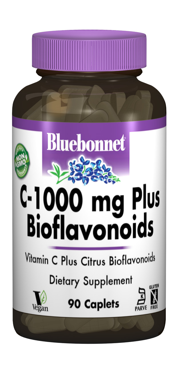 С-1000 + біофлавоноїди, Bluebonnet Nutrition, 90 капсул