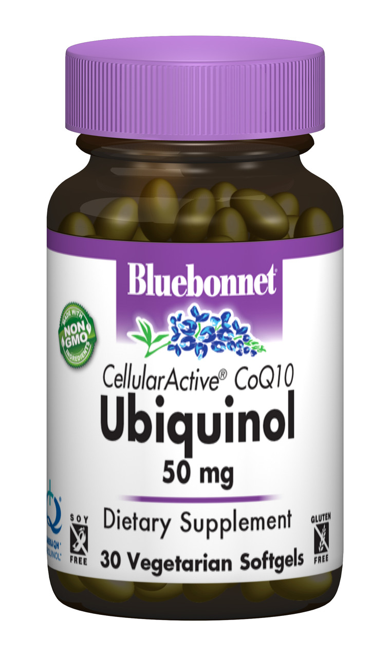 Убихинол 50мг, Cellular Active, Bluebonnet Nutrition, 30 желатинових капсул