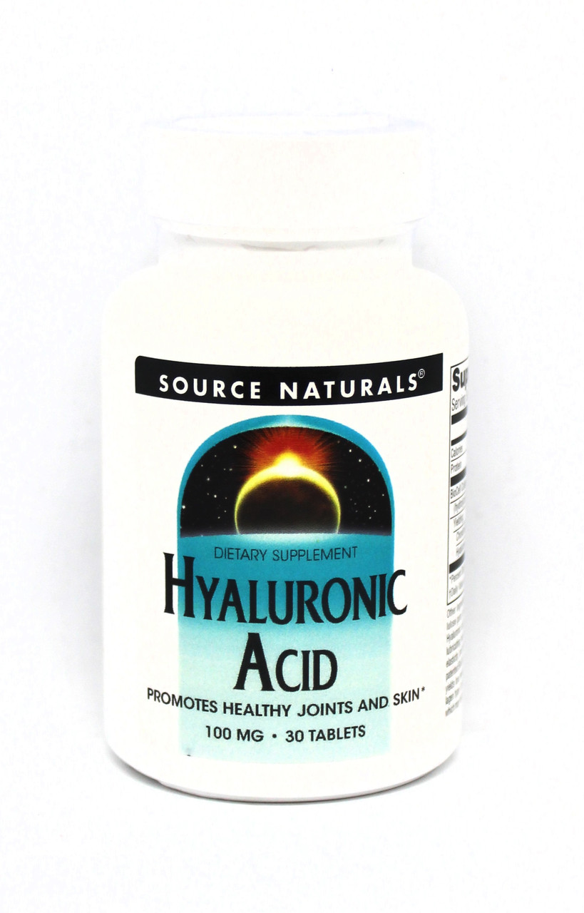 Гіалуронова Кислота 100мг, Source Naturals, 30 таблеток