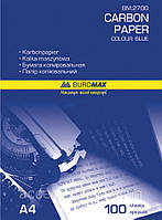 Папір копіювальний синя BUROMAX, А4, 100 аркушів