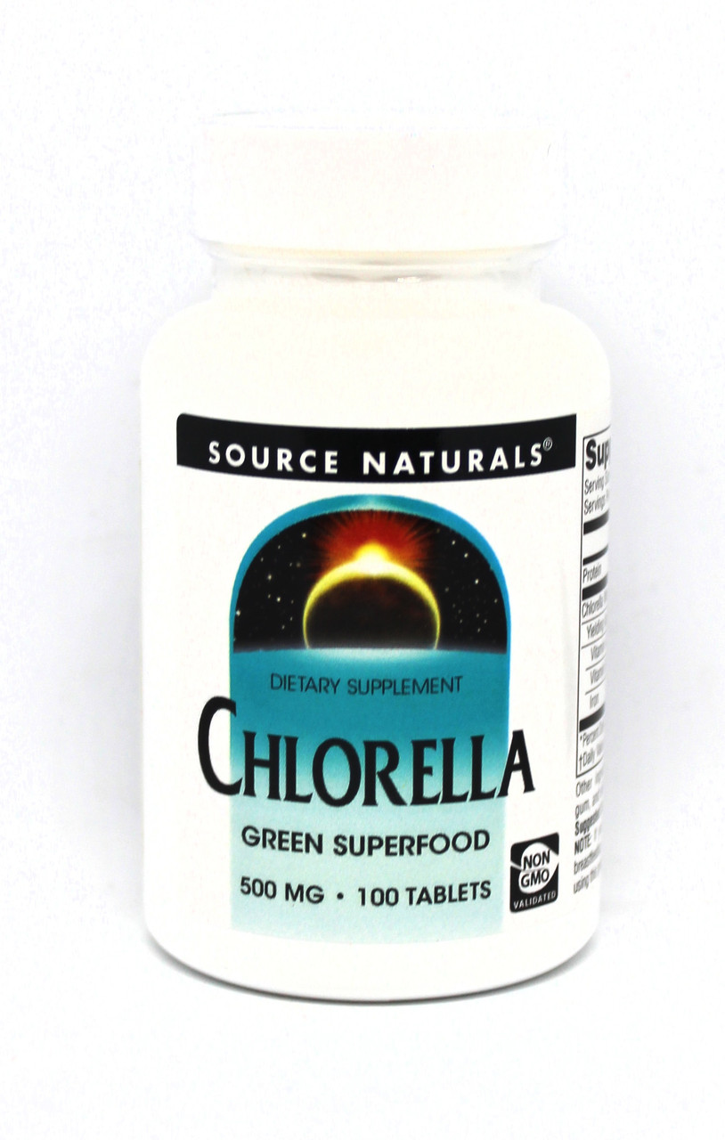 Хлорелла 500мг, Source Naturals, 100 таблеток