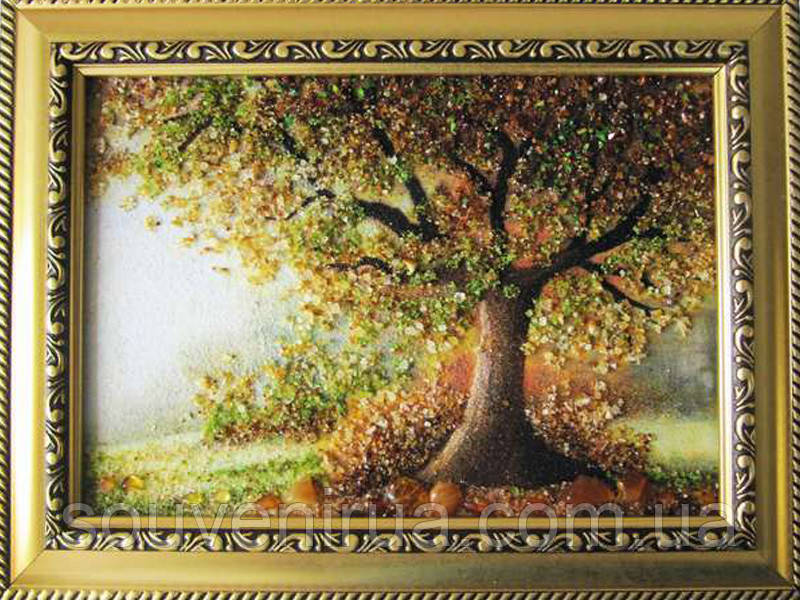 Картина з бурштину "Дерево", фото 1