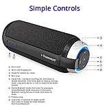 Блютуз колонка Tronsmart Element T6 з мікрофоном 25W 360 Stereo, фото 5