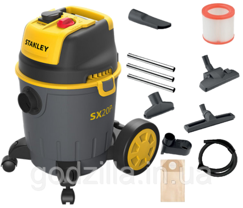 Промисловий пилосос STANLEY SXVC20PTE PLUS, фото 1