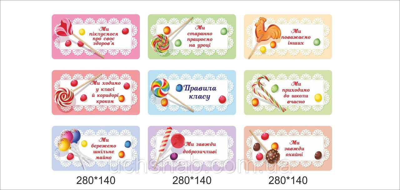 Правила класу - Солодке оформлення - Стенди для школи