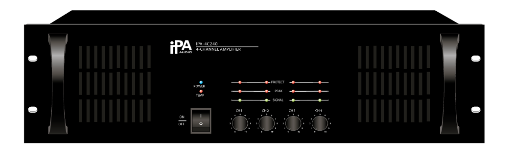 Чотирьохканальний підсилювач потужності IPA AUDIO IPA-4C240