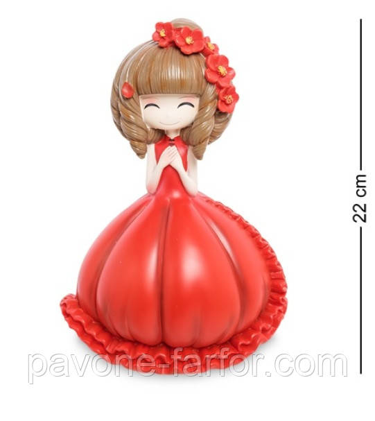 Скарбничка "Дівчинка в червоному платті" MF-05, фото 1