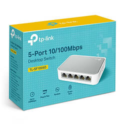 Комутатор TP-LINK TL-SF1005D 5-портовий 10/100 Мбіт/с